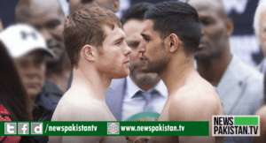 Read more about the article Challenger Amir Khan clashes with Canelo Alvarez today   