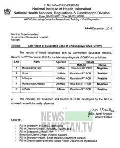 Read more about the article NIH confirms CHKV has invaded Karachi!