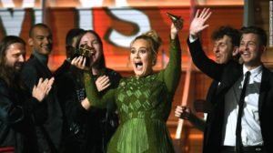 Read more about the article Adele wins top Album and Record of the Year at Grammys