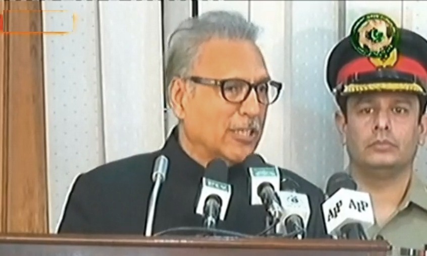 Read more about the article Pakistan wants peaceful resolution of Kashmir dispute: President Alvi