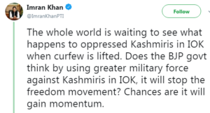 Imran Khan Tweet
