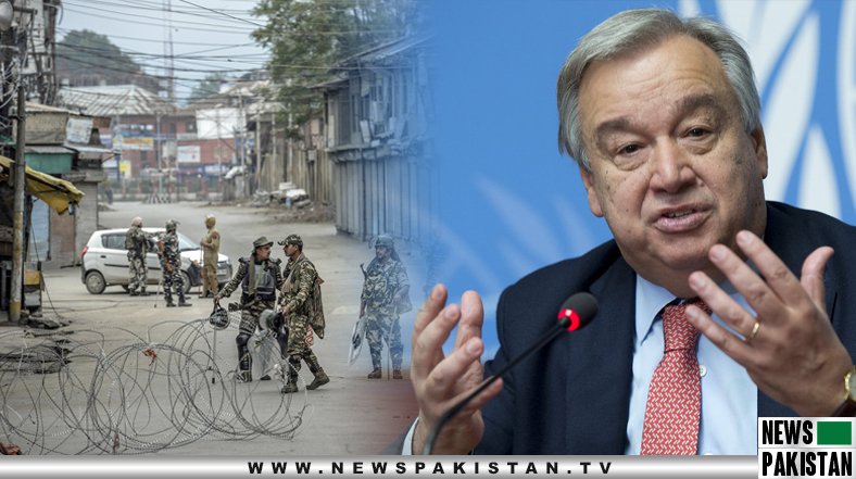 Read more about the article US SG Antonio Guterres calls for resolution of Kashmir dispute via talks