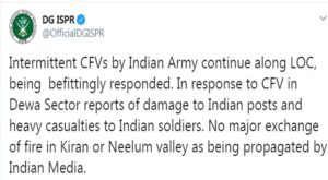 Army giving befitting response