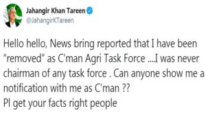 Jahangir Tareen Sugar Crisis 1