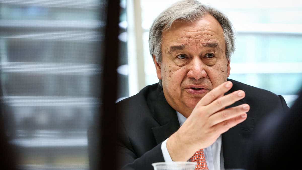 You are currently viewing UN chief calls for a global partnership to address coronavirus, climate change
