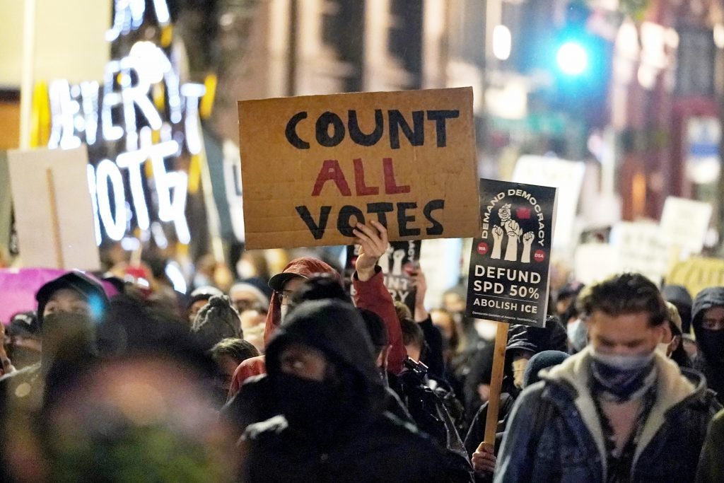 Read more about the article Protesters across US demand every vote be counted after presidential election