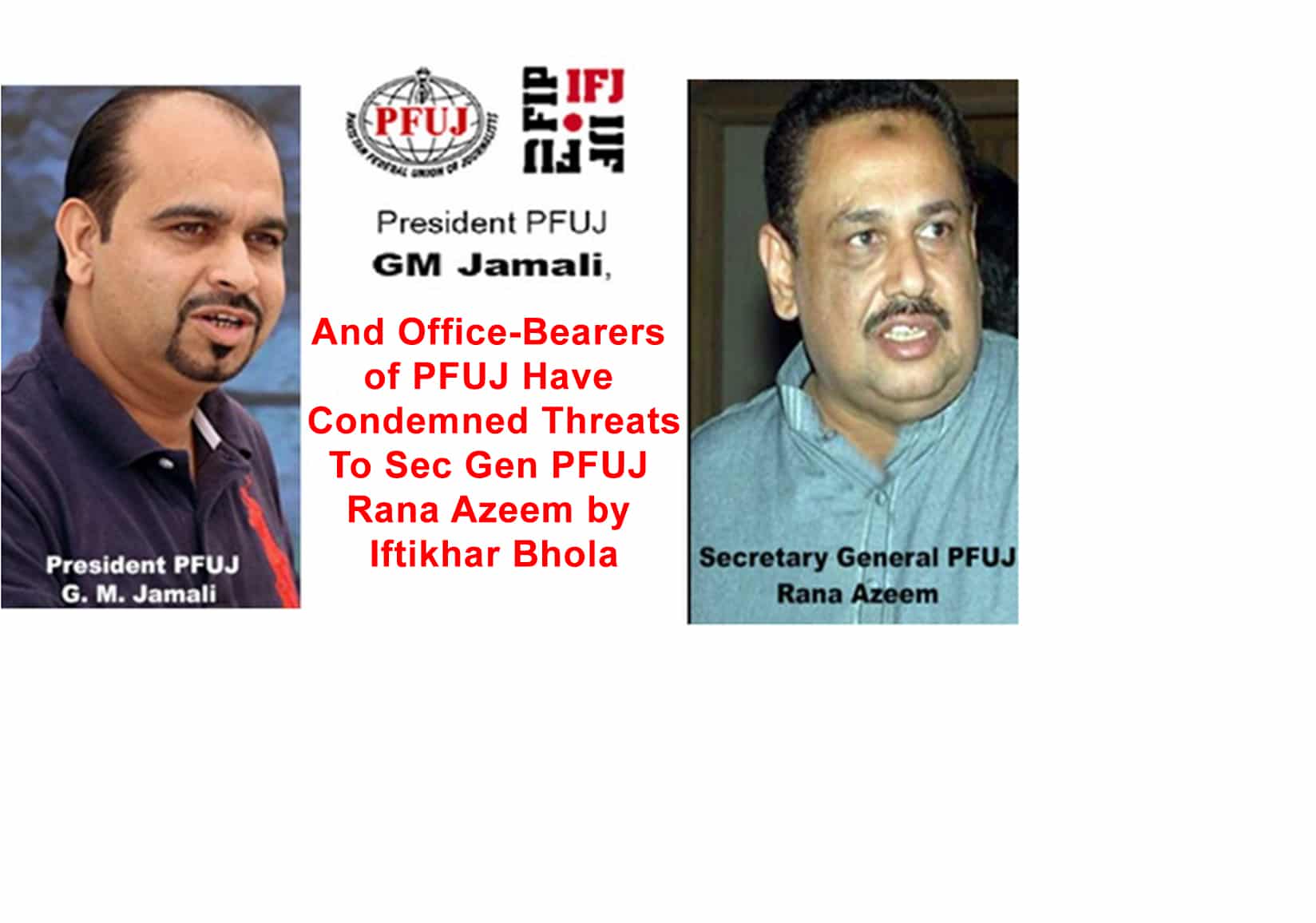 Read more about the article PFUJ slams death-threats hurled at Sec Gen Rana Azeem