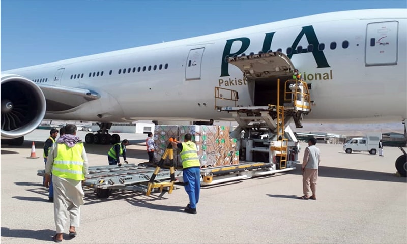 You are currently viewing PIA’s B-777 Flight carrying WHO medical supplies lands in Afghanistan