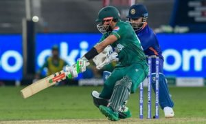 Read more about the article Cricket: Babar, Rizwan star as Pakistan break India jinx with rout