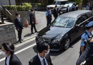 Read more about the article Ex-PM Abe’s body arrives at Tokyo