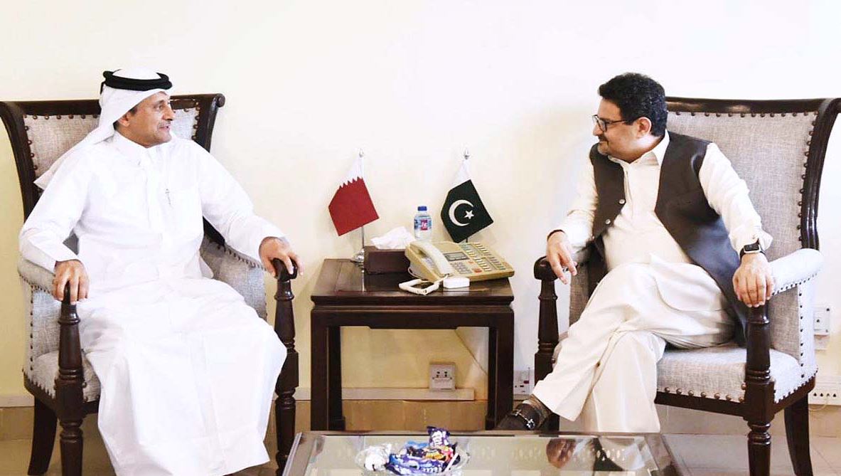 Read more about the article Qatari Envoy calls on Miftah Ismail