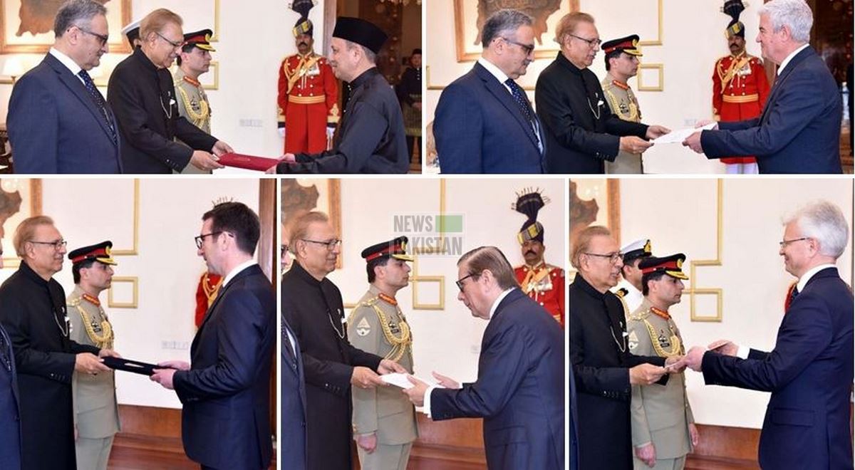 Read more about the article Envoys present credentials to President Alvi