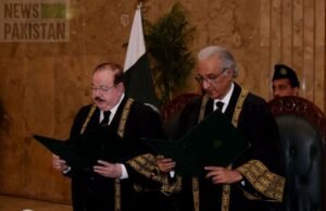 Read more about the article Justice Tariq Masood takes oath as acting CJP