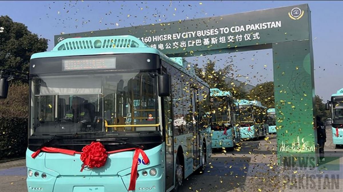 Read more about the article Pakistan receives 160 electric buses from China