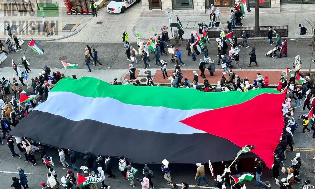 Read more about the article Washington, marchers demand ceasefire in Gaza