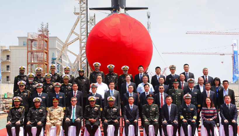 First Hangor-class submarine launched in China