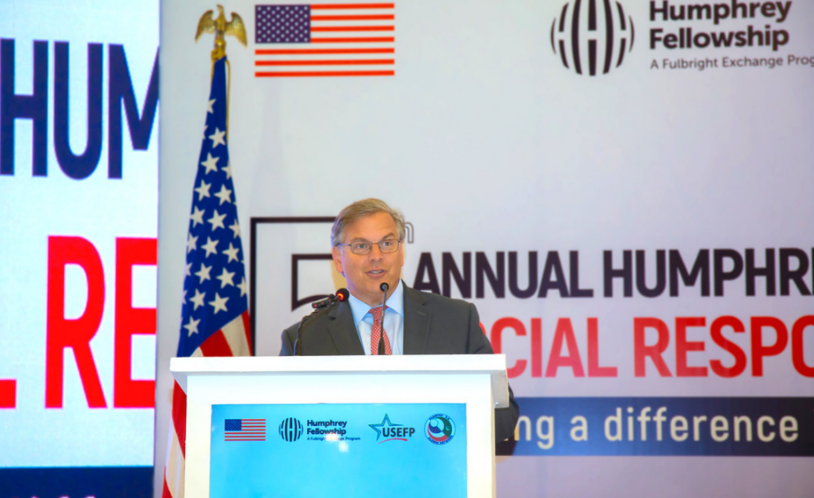 US Envoy Blome speaks at the 5th Humphrey Alumni Conference