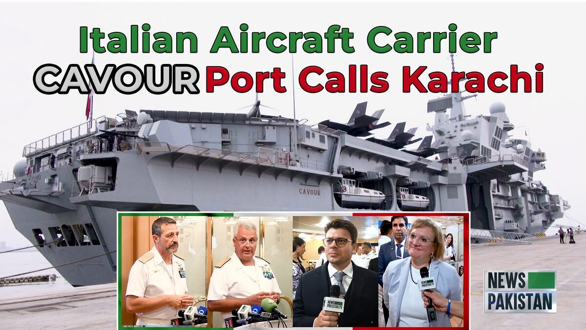 Read more about the article Italian Aircraft-Carrier Cavour Port Calls Karachi