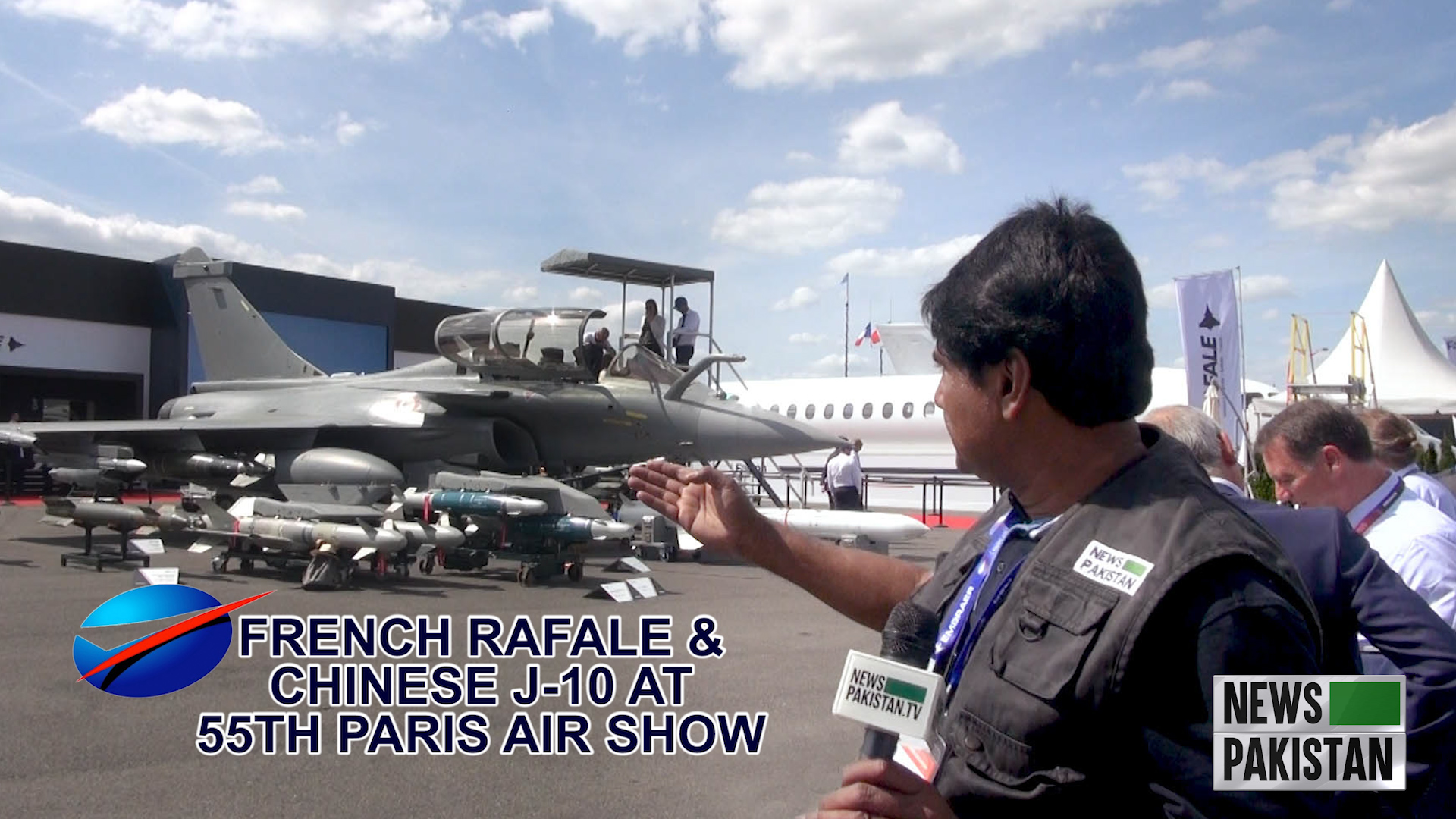 French Rafale & Chinese J-10 at Paris Air Show 2025