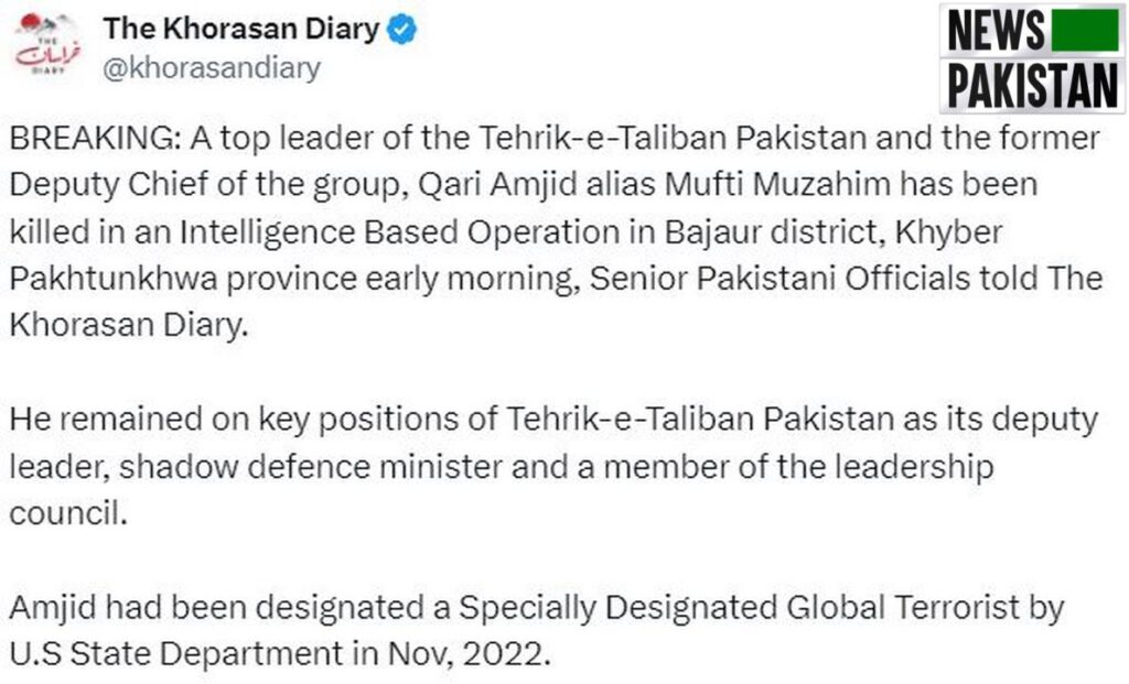 TTP commander killed in Bajaur