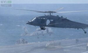 US Naval helicopter and a fighter jet crashed