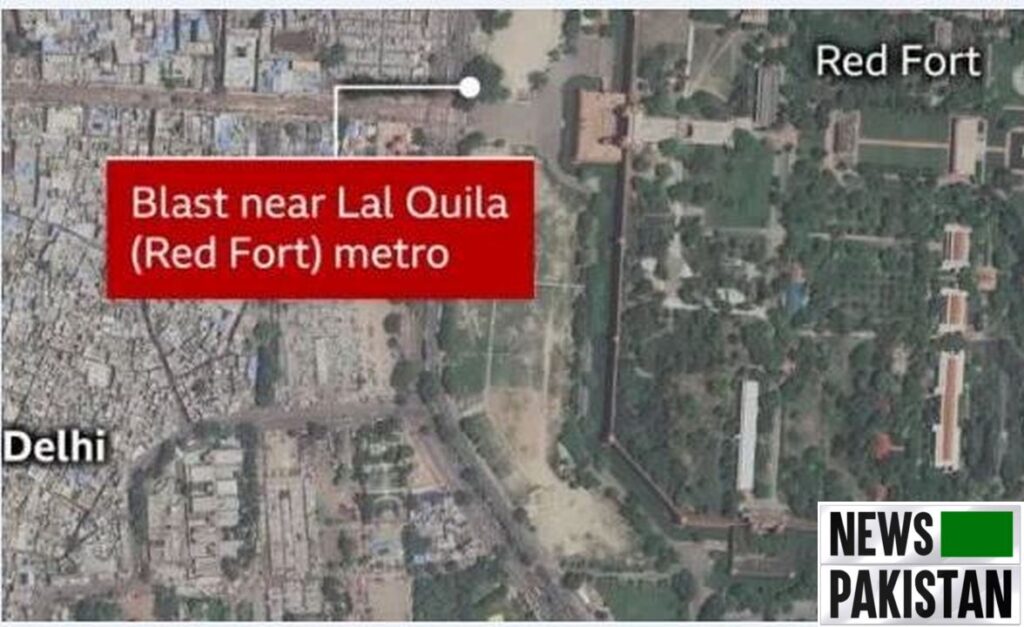 Blast near Lal Qila (Red Fort) metro
