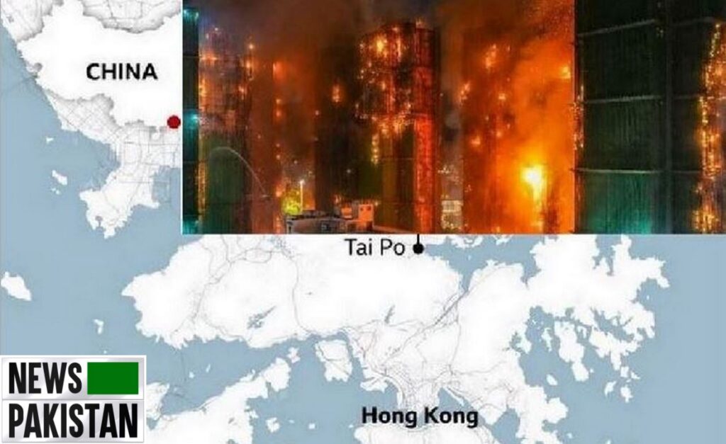 Enormous blaze engulfs High Rises in Hong Kong
