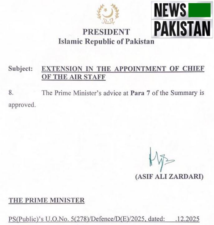 COAS has been appointed as CDF 