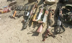 Weapons recovered from militants on 19th December 2025