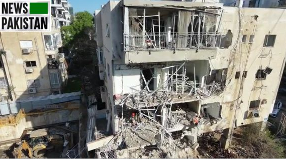 Iran US War Irani missile hit building in Israel