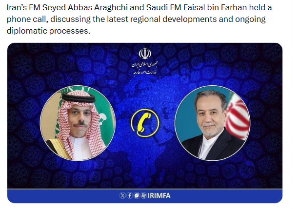 FM of Iran talked to the FM of KSA