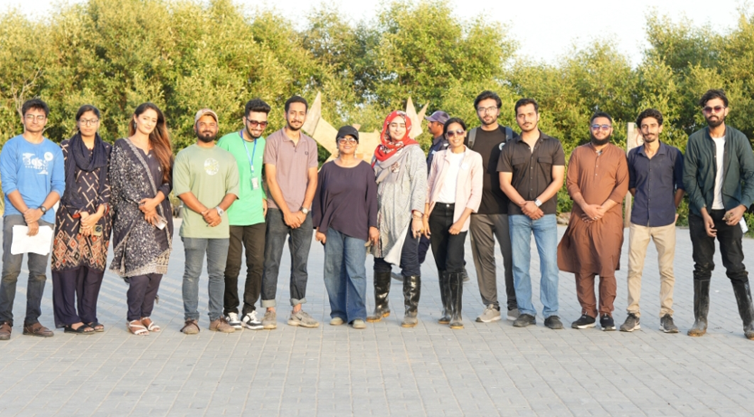 Iqra University Students Plant mangrove