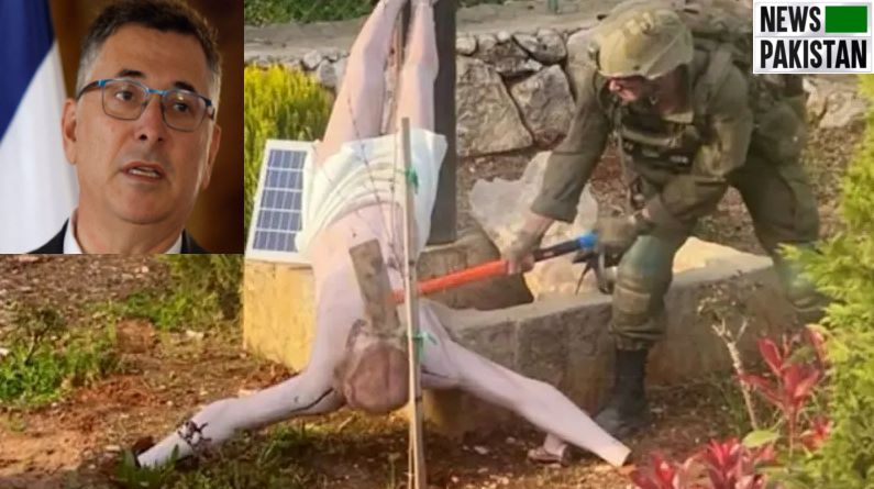 Israeli Soldier Desecrates Crucifix