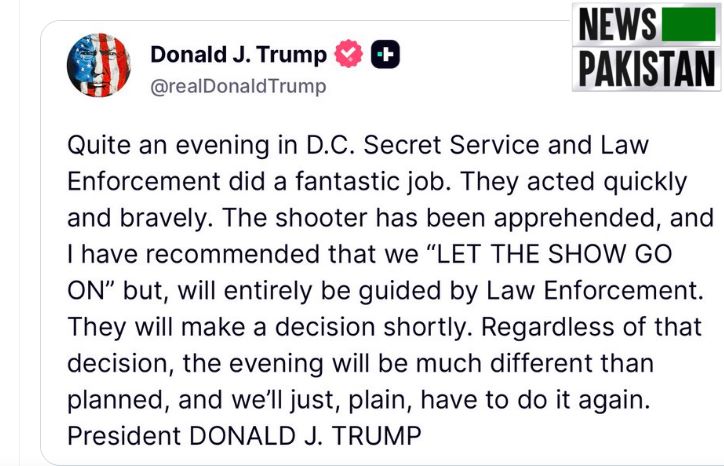 Trump safe, fire shots at WH event