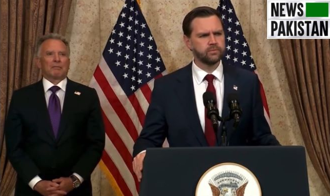 VP JD Vance briefed the media after 21-hour-long marathon negotiation with delegation from Iran in Islamabad on 12 April, 2026