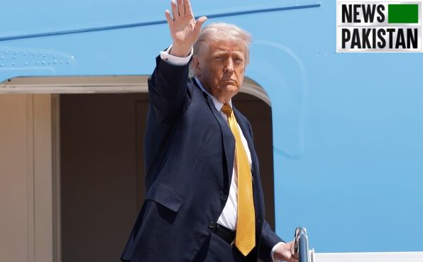 Trump lands in China