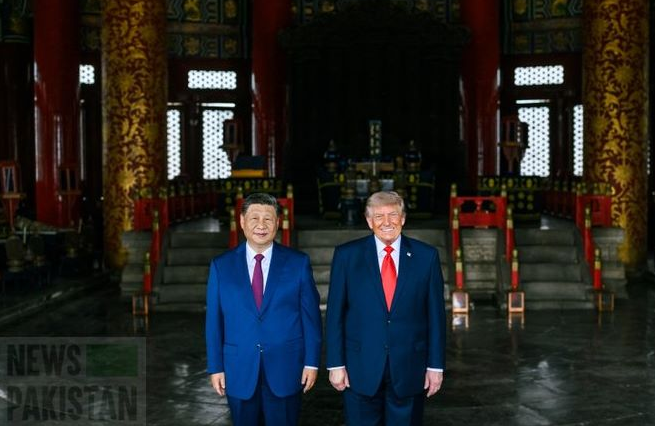 US President Donald Trump and Chinese Present Xi Jinping at Temple of Heaven